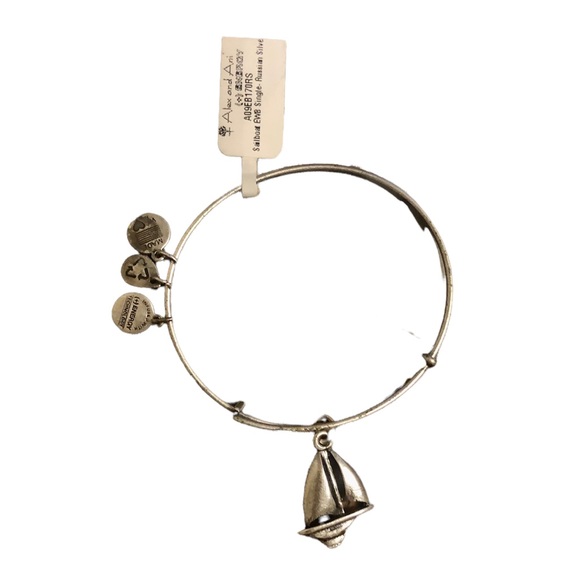 Alex and Ani Sailboat charm bracelet - Picture 2 of 7